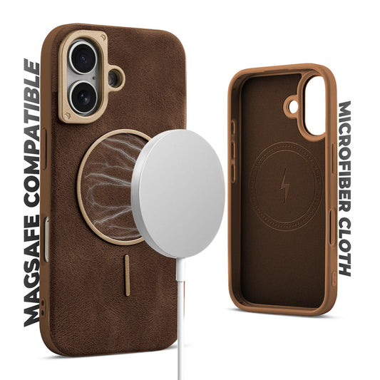 Elite PU Leather Case for Apple iPhone 17 , Hard Shell with Soft Inner Fabric & MagSafe Support