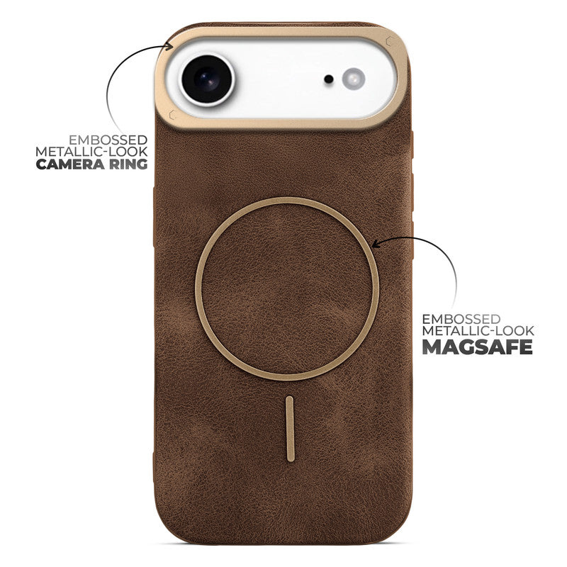 Elite PU Leather Wireless Charging Support Case for Apple iPhone 17 Air