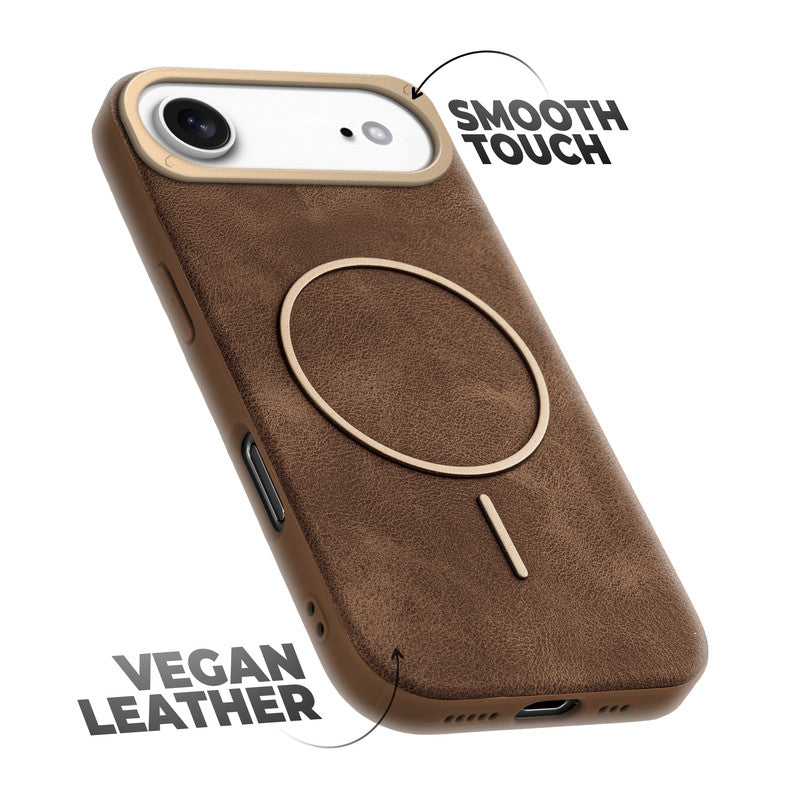 Elite PU Leather Wireless Charging Support Case for Apple iPhone 17 Air