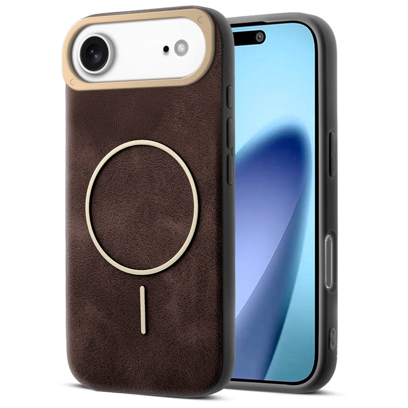 Elite PU Leather Wireless Charging Support Case for Apple iPhone 17 Air