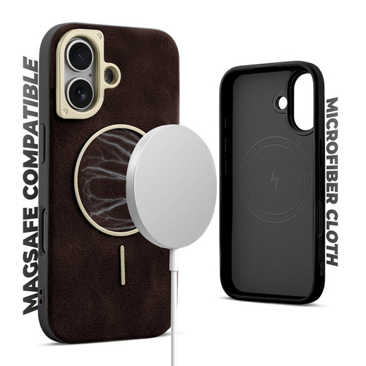 Elite PU Leather Case for Apple iPhone 17 , Hard Shell with Soft Inner Fabric & MagSafe Support