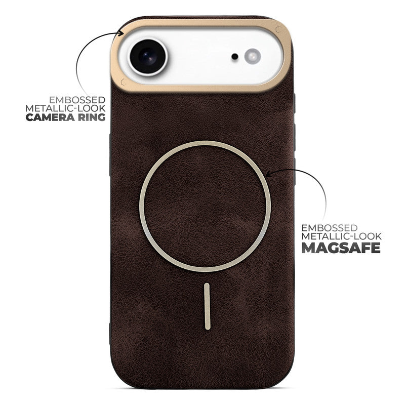 Elite PU Leather Wireless Charging Support Case for Apple iPhone 17 Air