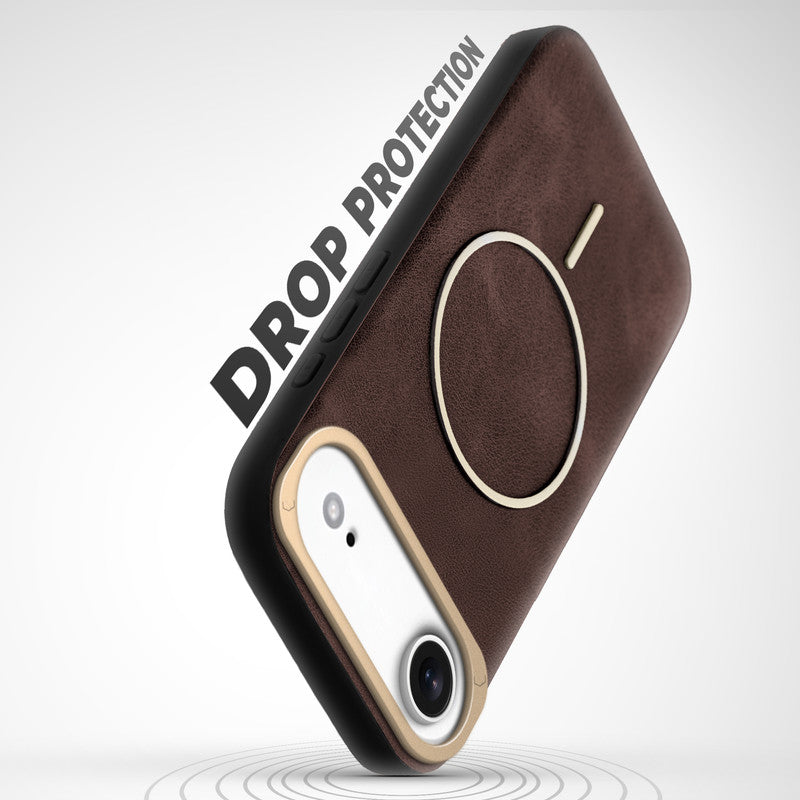Elite PU Leather Wireless Charging Support Case for Apple iPhone 17 Air