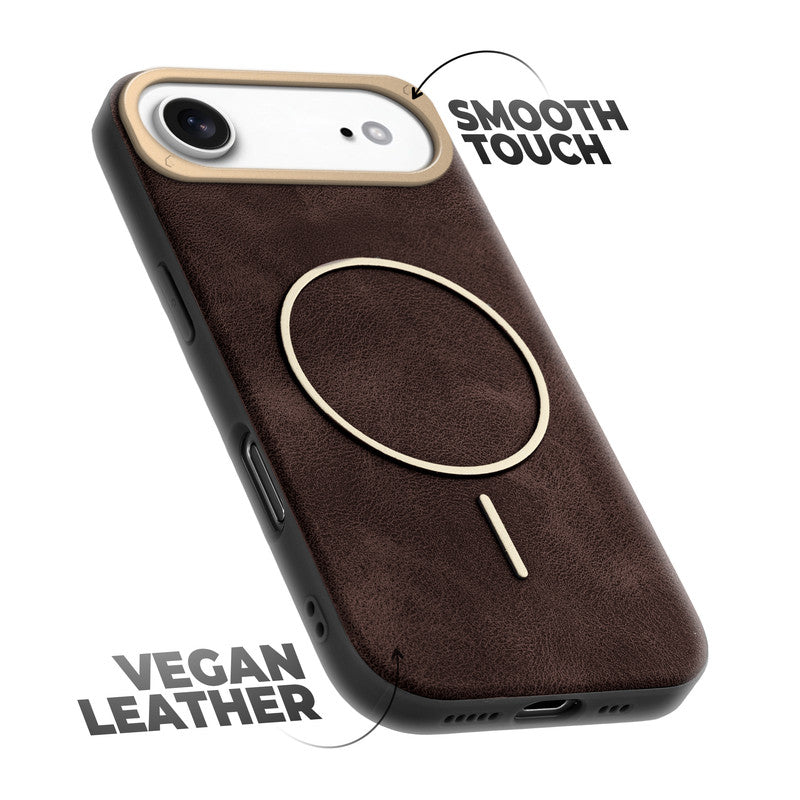 Elite PU Leather Wireless Charging Support Case for Apple iPhone 17 Air