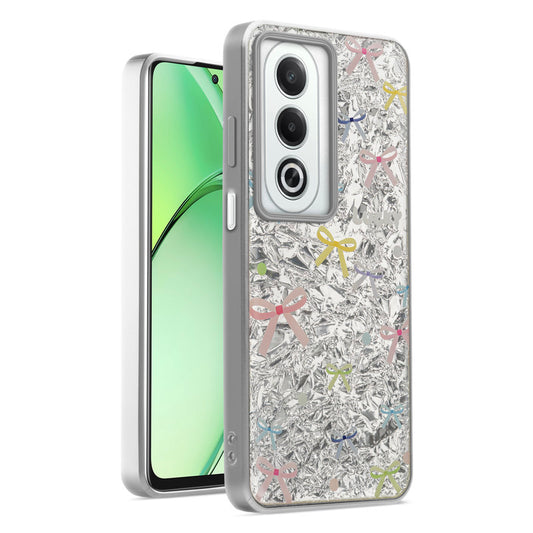 Shiny Foil Design Printed Back Case for Oppo K12x 5G With Soft Edges with Glossy Semi-Hard Back