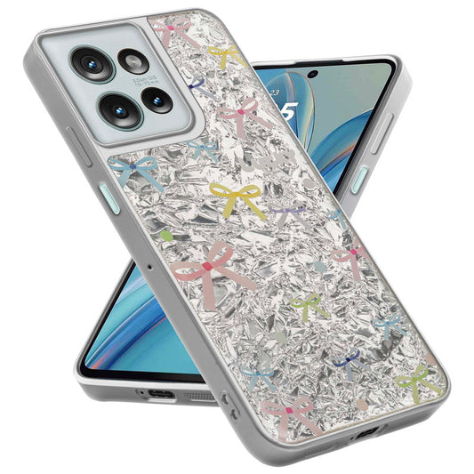 Shining Glossy Gradient Glitter Phone Back Cover Case for Motorola G75 5G