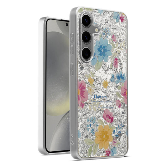 Shiny Foil Design Printed Back Case for Samsung S24 5G With Soft Edges with Glossy Semi-Hard Back