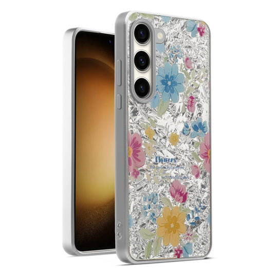 Shiny Foil Design Printed Back Case for Samsung S23 5G With Soft Edges with Glossy Semi-Hard Back