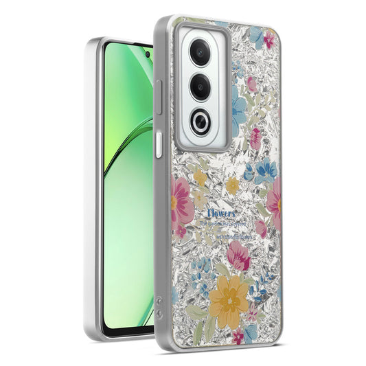 Shiny Foil Design Printed Back Case for Oppo K12x 5G With Soft Edges with Glossy Semi-Hard Back