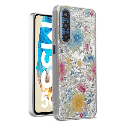 Shiny Foil Design Printed Back Case for Samsung M35 5G With Soft Edges with Glossy Semi-Hard Back