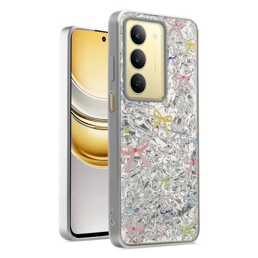 Shiny Foil Design Printed Back Case for Realme Narzo 80x 5G With Soft Edges with Glossy Semi-Hard Back