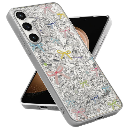 Shiny Foil Design Printed Back Case for Samsung S23 FE 5G With Soft Edges with Glossy Semi-Hard Back