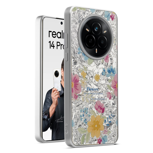 Shiny Foil Design Printed Back Case for Realme 14 Pro 5G With Soft Edges with Glossy Semi-Hard Back