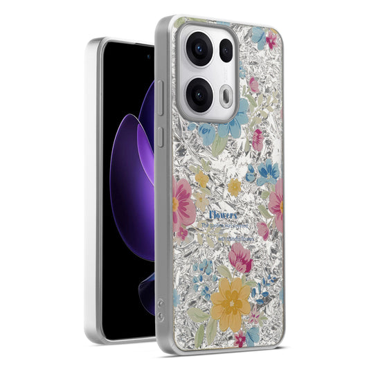 Shiny Foil Design Printed Back Case for Oppo Reno 13 Pro 5G With Soft Edges with Glossy Semi-Hard Back