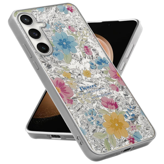 Shiny Foil Design Printed Back Case for Samsung S23 FE 5G With Soft Edges with Glossy Semi-Hard Back