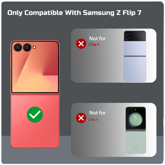 Soft Frame Clear Case For Samsung Z FLIP 7