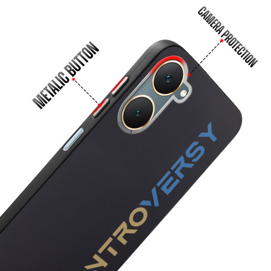 Rugged Hard Back Printed Case For Vivo Y18 with Metal Ring Camera Protection and Buttons