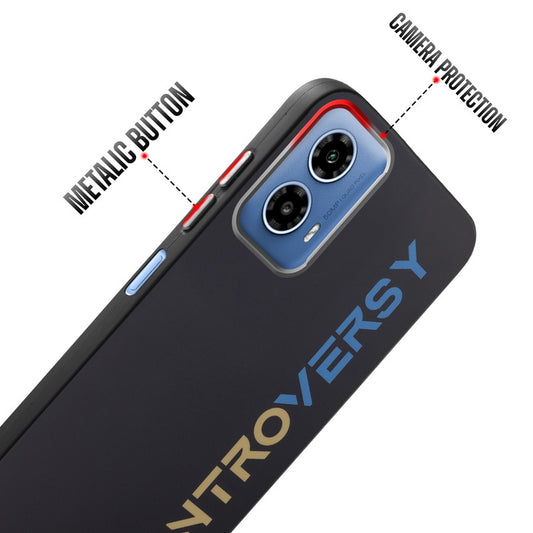 Rugged Hard Back Printed Case For Motorola Moto G34 5G with Metal Ring Camera Protection and Buttons