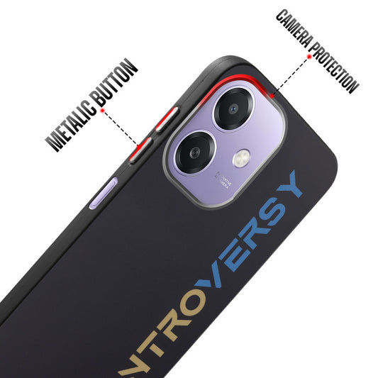 Rugged Hard Back Printed Case For Oppo A3x 5G with Metal Ring Camera Protection and Buttons
