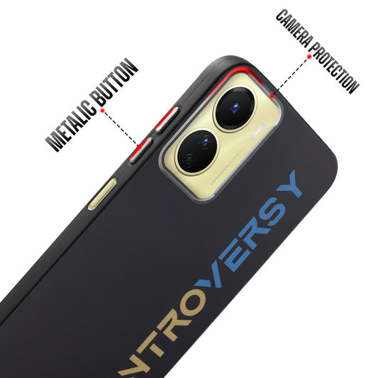 Rugged Hard Back Printed Case For Vivo Y56 5G with Metal Ring Camera Protection and Buttons