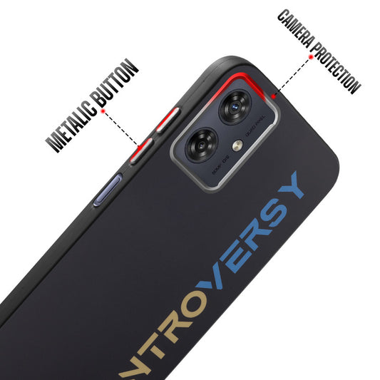 Rugged Hard Back Printed Case For Motorola Moto G54 5G with Metal Ring Camera Protection and Buttons