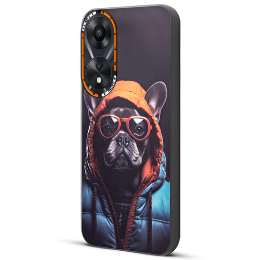 Dark Elegant Wild Creatures Printed Back Cases For Oppo A78 5G