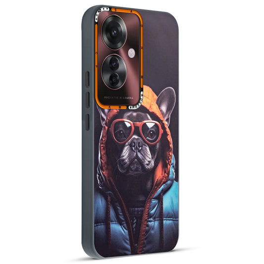 Dark Aesthetic Wild Animal Printed Back Cases For Oppo F25 Pro 5G