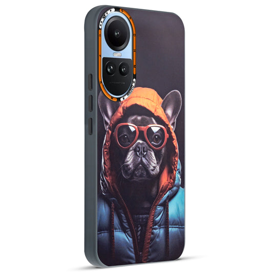 Dark Aesthetic Wild Animal Printed Back Cases For Oppo Reno 10 5G