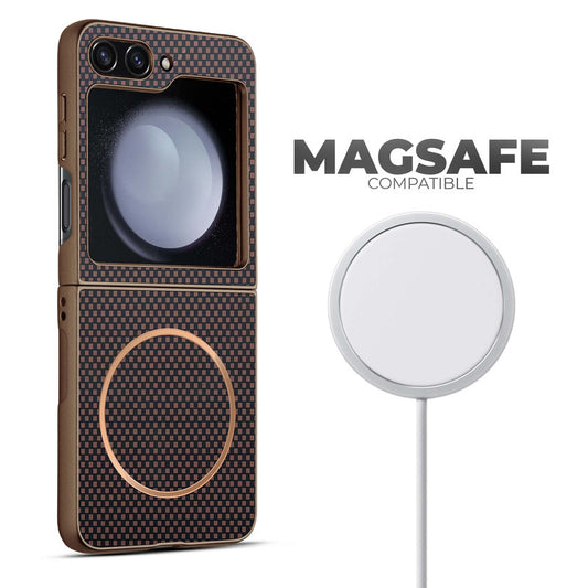 Flexible TPU Back Cover for Samsung Z Flip 5 with MagSafe Support & Unique Printed Designs