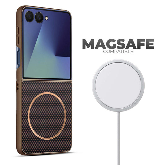Flexible TPU Back Cover for Samsung Z Flip 7 with MagSafe Support & Unique Printed Designs
