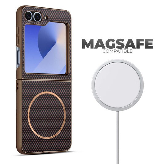 Flexible TPU Back Cover for Samsung Z Flip 6 with MagSafe Support & Unique Printed Designs