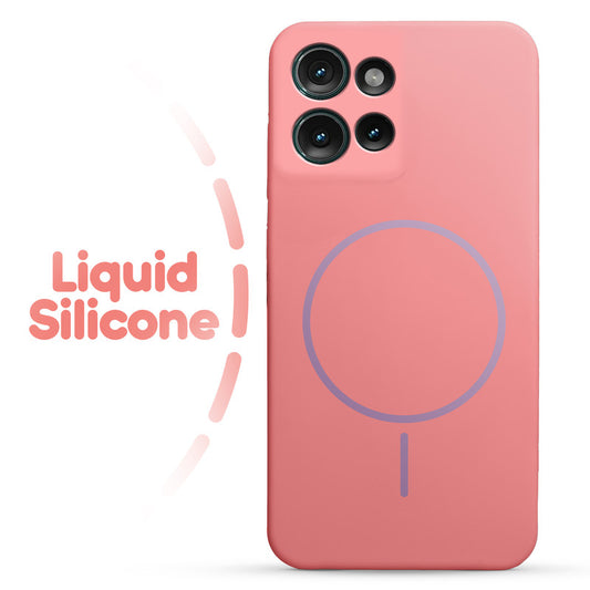 Cloud Feel Silicone Case for Motorola Moto Edge 50 5G – Supports Wireless Charging