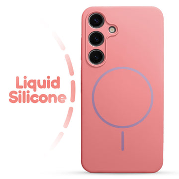 Cloud Feel Silicone Case for Samsung S24 FE 5G – Supports Wireless Charging
