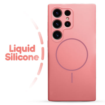 Cloud Feel Silicone Case for Samsung S24 Ultra 5G – Supports Wireless Charging