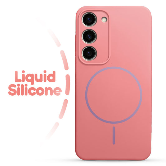 Cloud Feel Silicone Case for Samsung S23 5G – Supports Wireless Charging