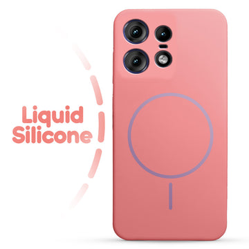 Cloud Feel Silicone Case for Motorola Moto Edge 50 Pro 5G – Supports Wireless Charging