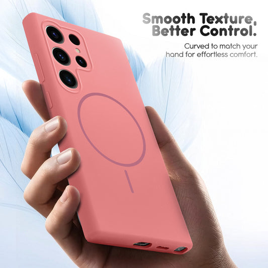 Cloud Feel Silicone Case for Samsung S24 Ultra 5G – Supports Wireless Charging