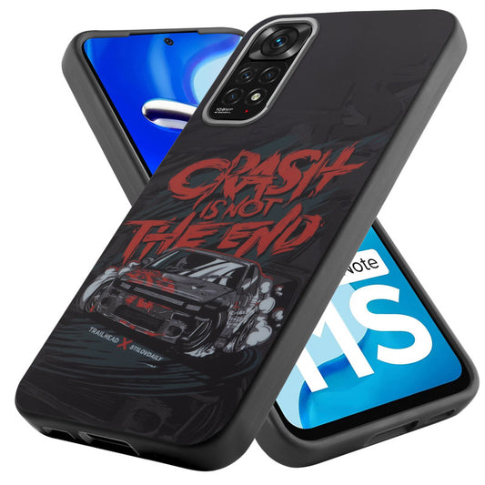 Rugged Hard Back Printed Case For Redmi Note 11s with Metal Ring Camera Protection and Buttons