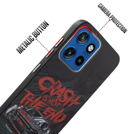 Rugged Hard Back Printed Case For Motorola Moto Edge 50 Neo 5G with Metal Ring Camera Protection and Buttons