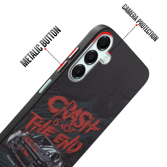 Rugged Hard Back Printed Case For Samsung A16 5G with Metal Ring Camera Protection and Buttons