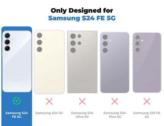 Smooth Touch Soft Silicone Back Case for Samsung S24 FE 5G with Camera Protection for a Sleek and Stylish Look