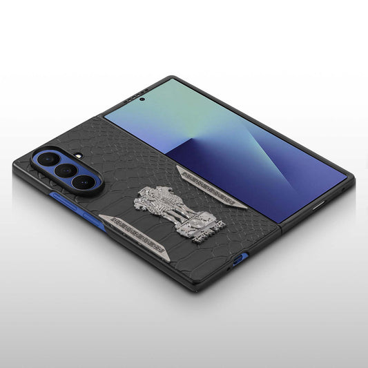 Designer Back Case Inspired by Satyamev Jayate, Textured Surface & Soft Inner Fabric for Samsung Z Fold 7