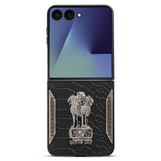 Designer Back Case Inspired by Satyamev Jayate, Textured Surface & Soft Inner Fabric for Samsung Z Flip 7
