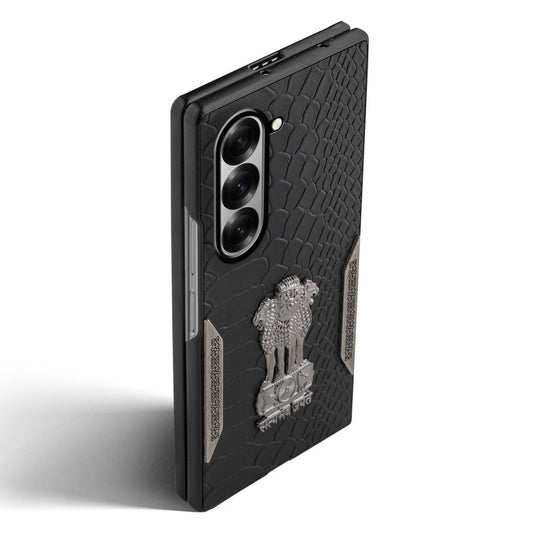 Designer Back Case Inspired by Satyamev Jayate, Textured Surface & Soft Inner Fabric for Samsung Z Fold 6