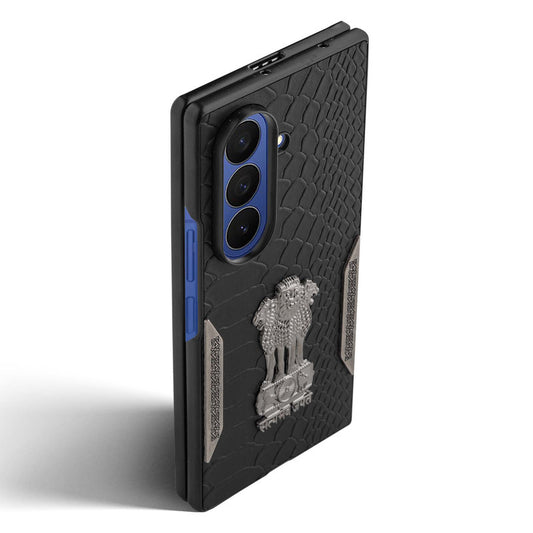 Designer Back Case Inspired by Satyamev Jayate, Textured Surface & Soft Inner Fabric for Samsung Z Fold 7