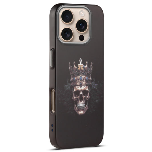 Nightfall Skull Cluster Design With Hard Back Case For Apple iPhone 16 Pro