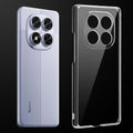 Transparent anti-yellow hard back case fitted on Poco X7 5G showing full back coverage and camera protection