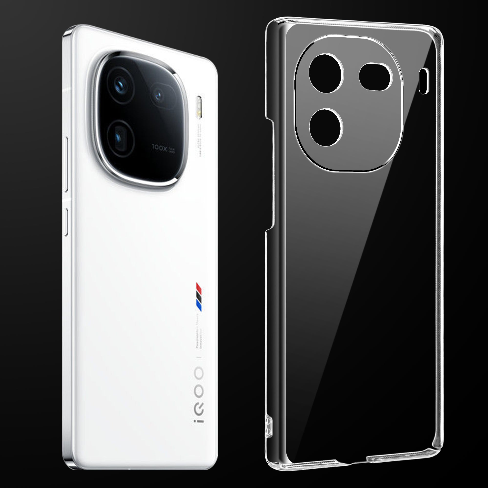 Crystal Clear Hard Back Anti-Yellowing Phone Case For iQOO 12 5G