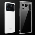 Transparent anti-yellow hard back case fitted on Redmi 11 Ultra 5G showing full back coverage and camera protection