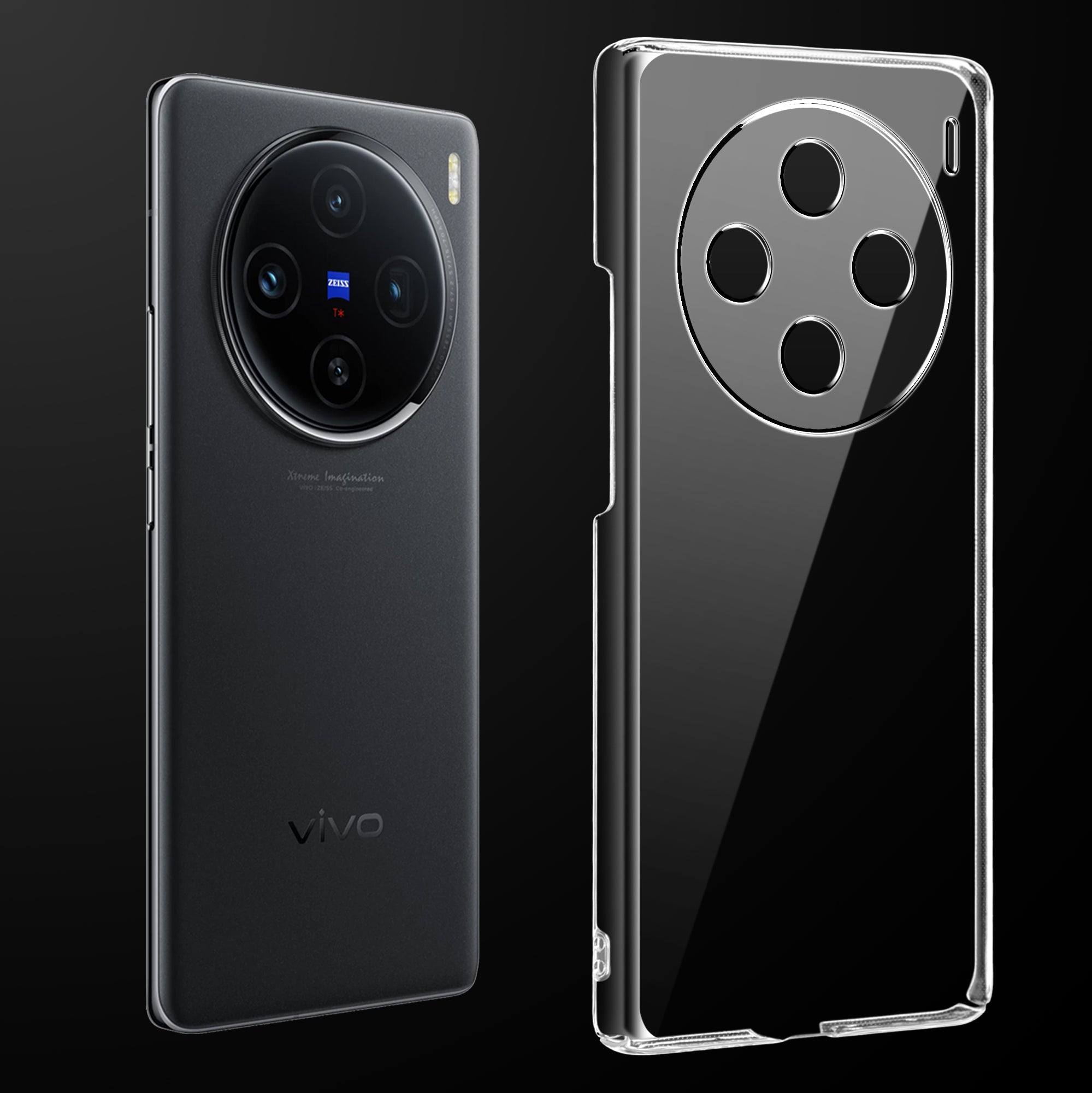 Crystal Clear Hard Back Anti-Yellowing Phone Case For Vivo X100 5G